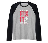 I'm The Fix It Girl Repair Fixing Handyman Mr Fix It Raglan Baseball Tee