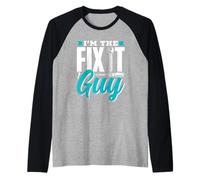 I'm The Fix It Guy Handyman Fixing Repair Mr Fix It Raglan Baseball Tee