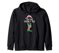 I'm the Frisky Elf Christmas Matching Family Group Gift Zip Hoodie