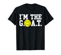 I'm The G.O.A.T. Softball Goat Value Graphic T-Shirt