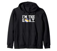 I'm The G.O.A.T. Volleyball Goat Zip Hoodie