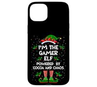 I'm the Gamer Elf Powered by Cocoa and Chaos Christmas Pj Case for iPhone 15 Plus
