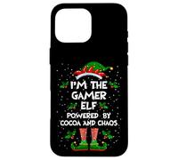 I'm the Gamer Elf Powered by Cocoa and Chaos Christmas Pj Case for iPhone 16 Pro Max