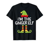 I'm The Ginger Elf T-Shirt Matching Christmas Elf Shirt T-Shirt