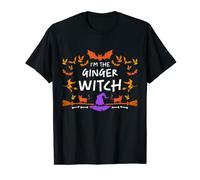 I'm the ginger Witch Costume Halloween Quote Art T-Shirt