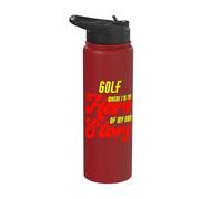 I'm The Golf Hero Saying Funny Golfer Stainless Steel Insulated Water Bottle