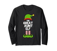 I'm The Great Aunt Elf Christmas Family Pajama Funny Long Sleeve T-Shirt