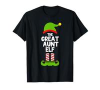 I'm The Great Aunt Elf Christmas Family Pajama Funny T-Shirt
