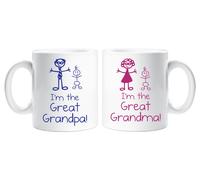 I'm The Great Grandma Grandpa Mug Set 60 SECOND MAKEOVER White One Size
