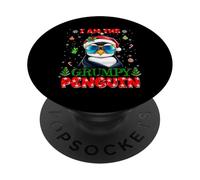 I'm The Grumpy Penguin Christmas Outfit Funny Xmas PopSockets Adhesive PopGrip
