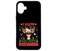 I'm The Grumpy Reindeer Christmas Outfit Funny Xmas Case for iPhone 16 Plus