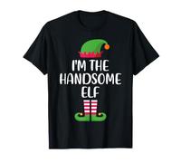 I'm The Handsome Elf Christmas Matching Family Pajamas Xmas T-Shirt