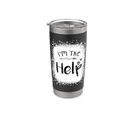 I'm the Help Funny Bestie Couples tie dye Best Friend Group Stainless Steel Insulated Tumbler