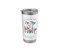 I'm The Help If Lost or Drunk Please Return Bestie tie dye Stainless Steel Insulated Tumbler