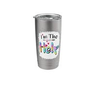 I'm The Help If Lost or Drunk Please Return Bestie tie dye Stainless Steel Insulated Tumbler