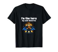 Im The Hero My Code Deserves Pixel Superhero Design T-Shirt