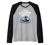 I'm The Icelandic Witch Iceland Flag Easy Halloween Costume Raglan Baseball Tee
