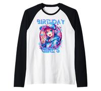 I'm The K Pop Birthday Girl k-Pop 5th Birthday Party Raglan Baseball Tee