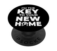 I'm The Key To Your New Home Real Estate Agent PopSockets Adhesive PopGrip