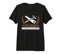I'm The King of Woodworking Cool Joiner Carpenter Premium T-Shirt