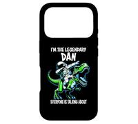 I'm The Legendary Dan Funny Astronaut on Dinosaur Cartoon Case for iPhone 17 Pro