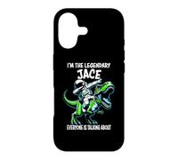 I'm The Legendary Jace Funny Astronaut Dinosaur Cartoon Case for iPhone 17