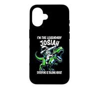I'm The Legendary Josiah Funny Astronaut Dinosaur Cartoon Case for iPhone 16