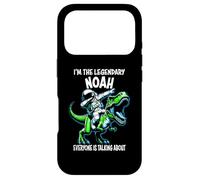 I'm The Legendary Noah Funny Astronaut on a Dinosaur Cartoon Case for iPhone 17 Pro