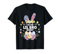 I'm The Lil Bro Bunny Matching Family Leopard Easter 2026 T-Shirt