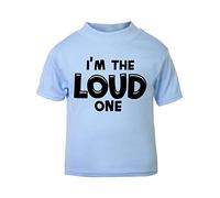 I'm The Loud one Statement [BBY5] Short Sleeve Cotton Toddler t Shirt, 1-2 Years, Pastel Blue