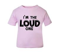 I'm The Loud one Statement [BBY5] Short Sleeve Cotton Toddler t Shirt, 2-3 Years, Pastel Pink