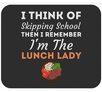 I'M The Lunch Lady School Caterer Cafeteria Chef Cook Mouse Mat With Stitched Edges Mouse Pad Portable Desk Mat For Gaming Travel Office 25X30Cm