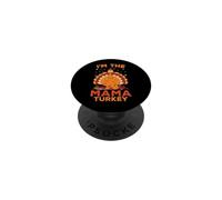 I'm The Mama Turkey Family Matching Thanksgiving PopSockets Adhesive PopGrip