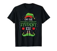 Im The Mechanical Engineering Student Elf Christmas Value Graphic T-Shirt