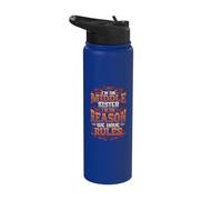 Im The Middle Sister Im The Reason We Have Rules Sibling Set Stainless Steel Insulated Water Bottle