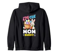 I'm The Mom Bunny Egg Hunting Family Matching Easter Zip Hoodie