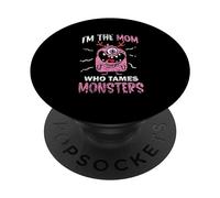 I'm The Mom Who Tames Monsters Mother Mommy Halloween Mama PopSockets Adhesive PopGrip