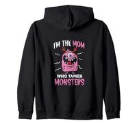 I'm The Mom Who Tames Monsters Mother Mommy Halloween Mama Zip Hoodie