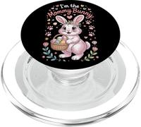 I'm The Mommy Bunny Funny Easter Rabbit Mom PopSockets PopGrip for MagSafe