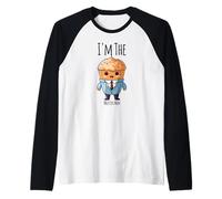 I'm The Muffin Man funny anthro muffin in a suit design Raglan Baseball Tee