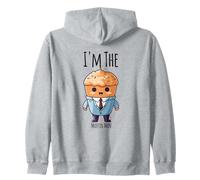I'm The Muffin Man funny anthro muffin in a suit design Zip Hoodie