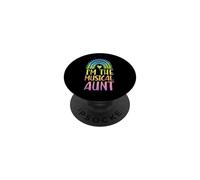 I'm The Musical Aunt Boho Rainbow Heart Aesthetic PopSockets Adhesive PopGrip