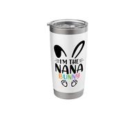 I'm The Nana Bunny Cute Grandma Happy Easter Day Stainless Steel Insulated Tumbler