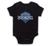 I'm The Next Doctor Sci Fi British TV Icon Tardis Baby Grow, Black, 6-12 Months