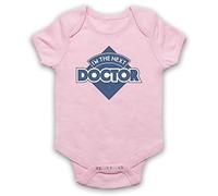 I'm The Next Doctor Sci Fi British TV Icon Tardis Baby Grow, Light Pink, 6-12 Months