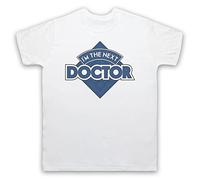 I'm The Next Doctor Sci Fi British TV Icon Tardis Mens T-Shirt, White, Medium