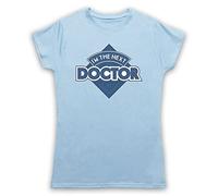 I'm The Next Doctor Sci Fi British TV Icon Tardis Womens T-Shirt, Sky Blue, 2XL