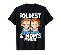 I'm The Oldest and Mom's Favorite - Funny Sibling T-Shirt
