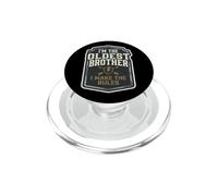 I'm The Oldest Brother I Make The Rules Funny Sibling Quote PopSockets PopGrip for MagSafe