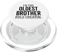 I'm The Oldest Brother Rule Creator Funny Sibling PopSockets PopGrip for MagSafe